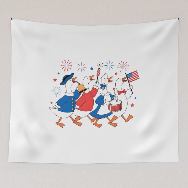 Item preview, Patriotic Ducks Parade Fourth of July Fireworks designed and sold by DariaOltes.