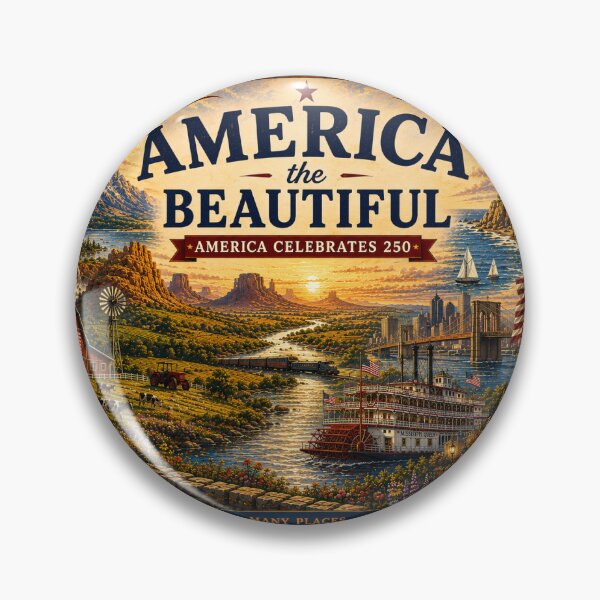 Item preview, America the Beautiful — America Celebrates 250 designed and sold by Novel Works Studio.