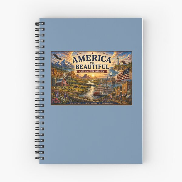 Item preview, America the Beautiful — America Celebrates 250 designed and sold by Novel Works Studio.