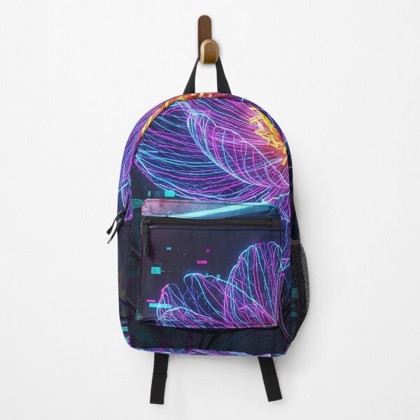 Item preview, Neon Cyberpunk Peony Flower Digital Art designed and sold by Apex_Visuals.
