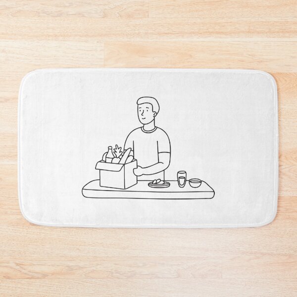 Item preview, Groceries Unpacked on Kitchen Counter designed and sold by rasagamastore.