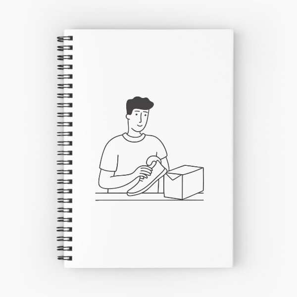 Item preview, Person Opening Shoe Box designed and sold by rasagamastore.