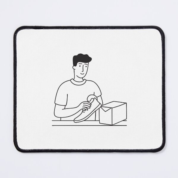 Item preview, Person Opening Shoe Box designed and sold by rasagamastore.