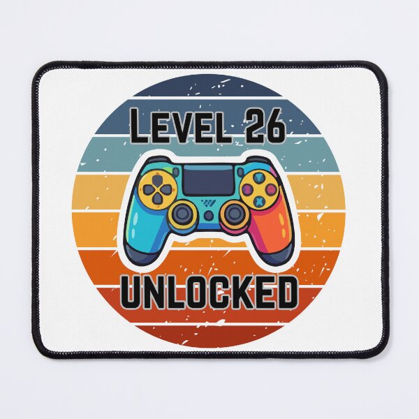 Item preview, Retro Gamer - Level 26 Unlocked designed and sold by MayaCordalia.