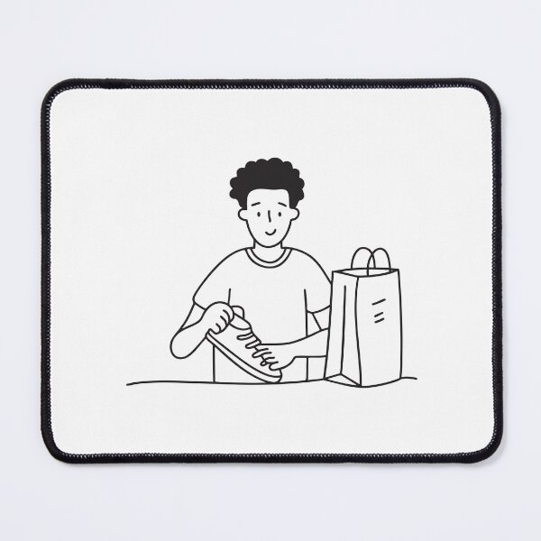 Item preview, Person Unboxing Shoes Beside Bag designed and sold by rasagamastore.
