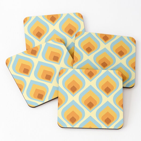 Item preview, Retro Geometric Pattern - light blue designed and sold by Ama Zuan.