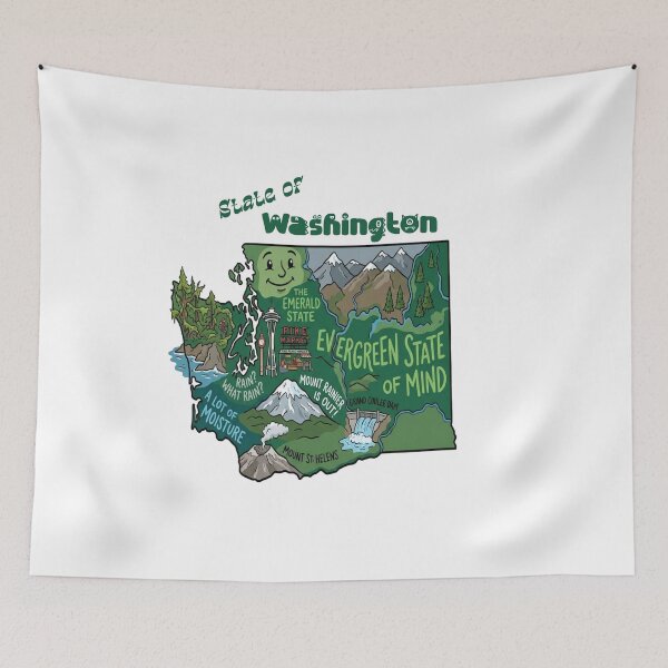 Item preview, Washington State of Mind designed and sold by 5PointsDigital.