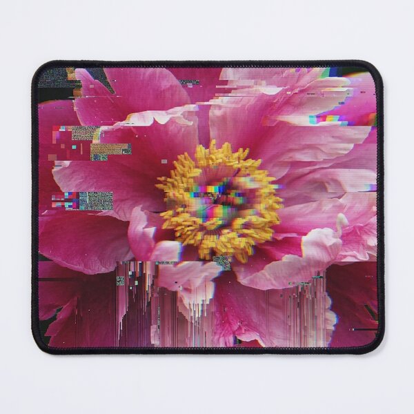 Item preview, Glitch Art Aesthetic Pink Peony Flower designed and sold by Apex_Visuals.