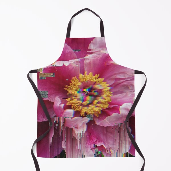 Item preview, Glitch Art Aesthetic Pink Peony Flower designed and sold by Apex_Visuals.
