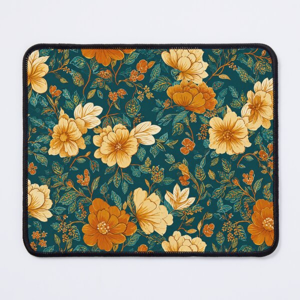 Item preview, Teal Amber Vintage Botanical Bloom designed and sold by Waltzia.