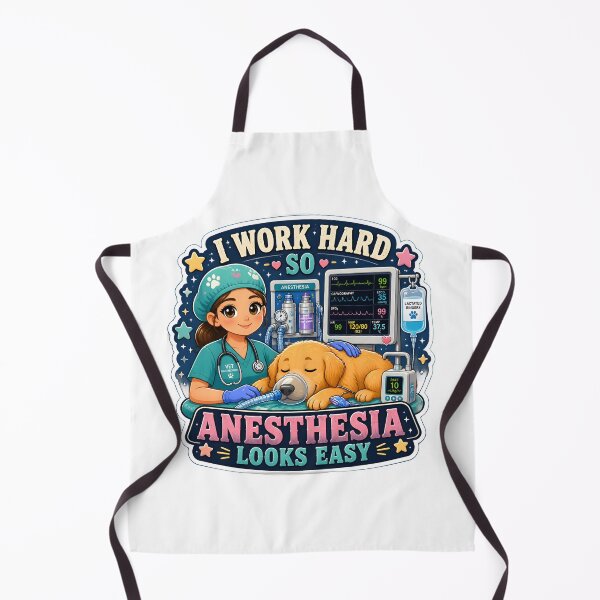 Item preview, I Work Hard So Anesthesia Looks Easy – Cute Veterinary Anesthesiologist designed and sold by Bettybee00.
