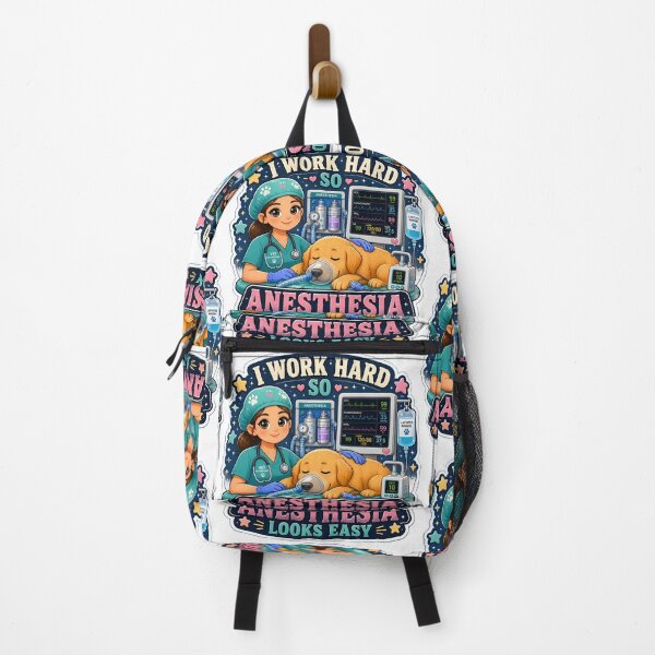 Item preview, I Work Hard So Anesthesia Looks Easy – Cute Veterinary Anesthesiologist designed and sold by Bettybee00.