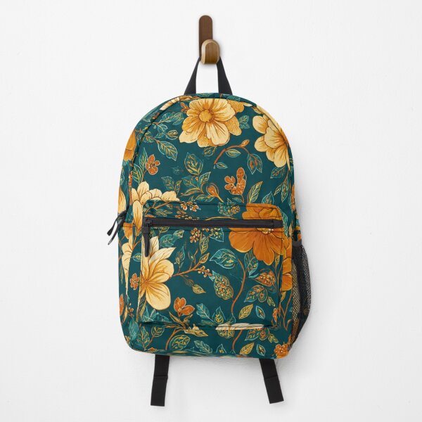 Item preview, Teal Amber Vintage Botanical Bloom designed and sold by Waltzia.
