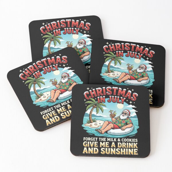 Item preview, Give Me A Drink And Sunshine Christmas In July Shirt designed and sold by TeNovaStudio ⭐⭐⭐⭐⭐.
