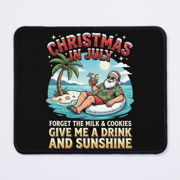 Item preview, Give Me A Drink And Sunshine Christmas In July Shirt designed and sold by TeNovaStudio.