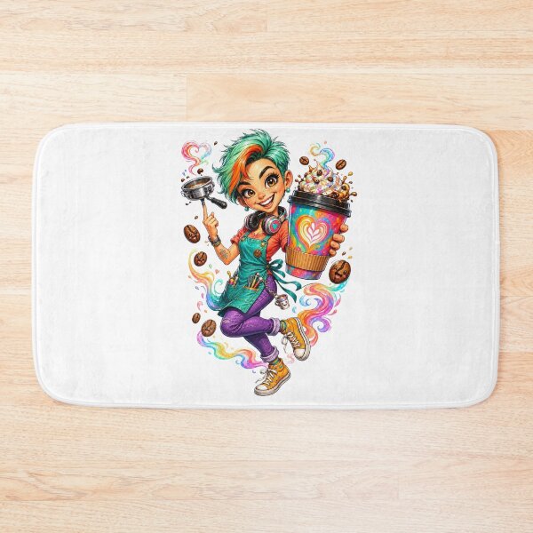 Item preview, Funny Barista Girl designed and sold by AlexLineArt.
