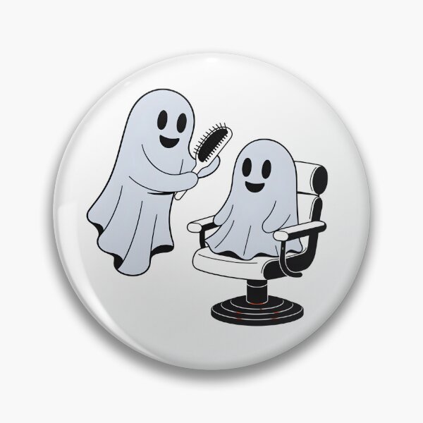 Item preview, Ghost Hairdresser Funny Halloween Salon Art designed and sold by DariaOltes.