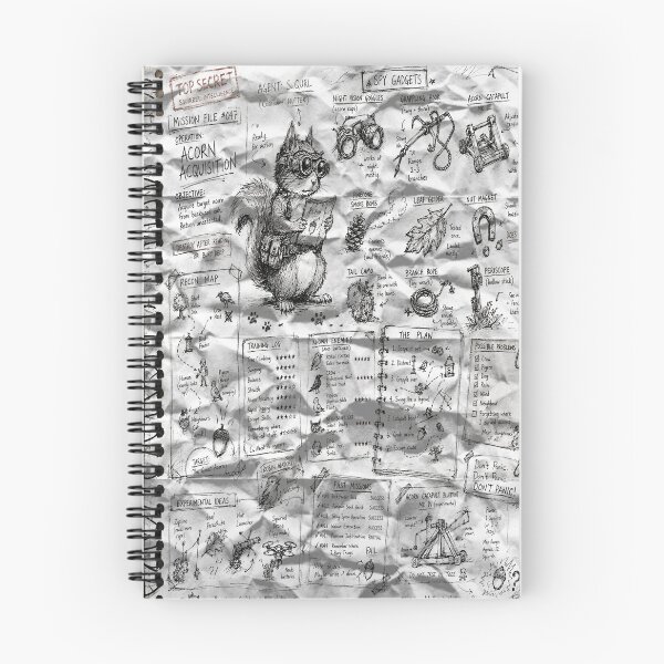 Item preview, Operation Acorn: Squirrel Mission Notebook designed and sold by SecretSquirrellDesigns.