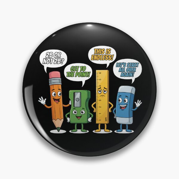 Item preview, Funny Stationery Puns Pencil Ruler Eraser designed and sold by TshirtsOnline-.