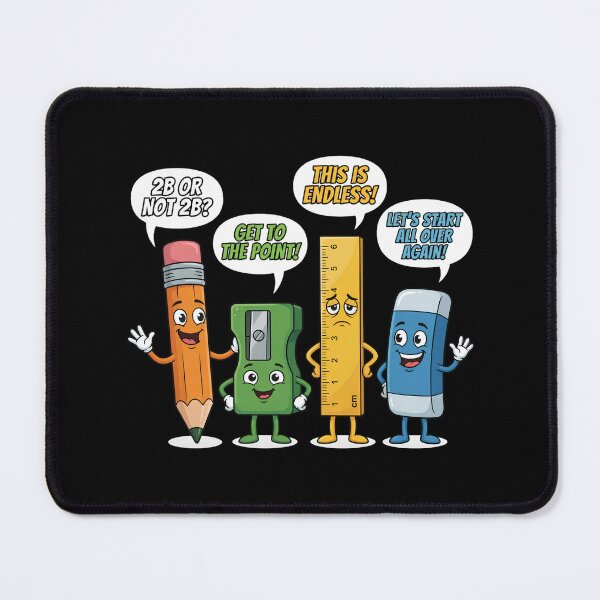 Item preview, Funny Stationery Puns Pencil Ruler Eraser designed and sold by TshirtsOnline-.