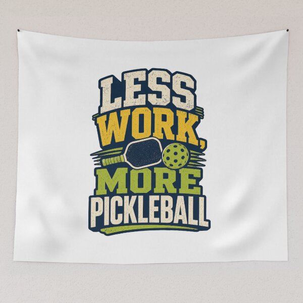 Item preview, Less Work More Pickleball Retro Sport designed and sold by Mr Lee.