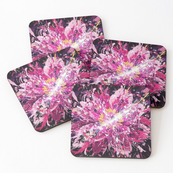 Item preview, Explosive Abstract Pink Peony Floral Burst designed and sold by Apex_Visuals.