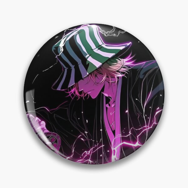 Item preview, Neon Shadow Swordsman | Purple Lightning Katana Anime Style Wall Art designed and sold by Dyan4.