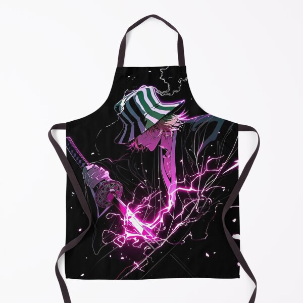 Item preview, Neon Shadow Swordsman | Purple Lightning Katana Anime Style Wall Art designed and sold by Dyan4.