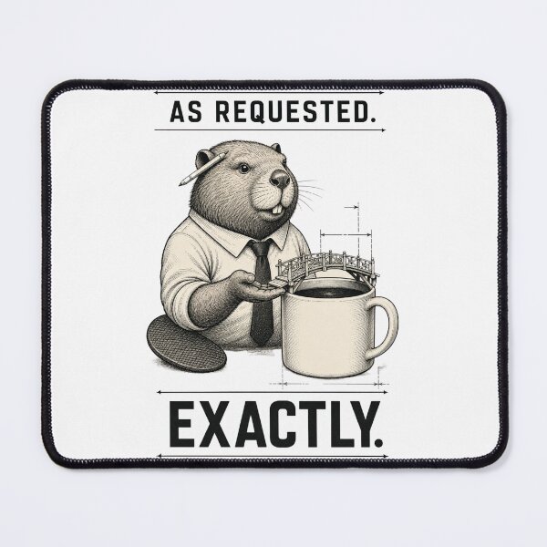 Item preview, As Requested Exactly Funny Beaver Weaponized Compliance Office Humor designed and sold by Print Loft.
