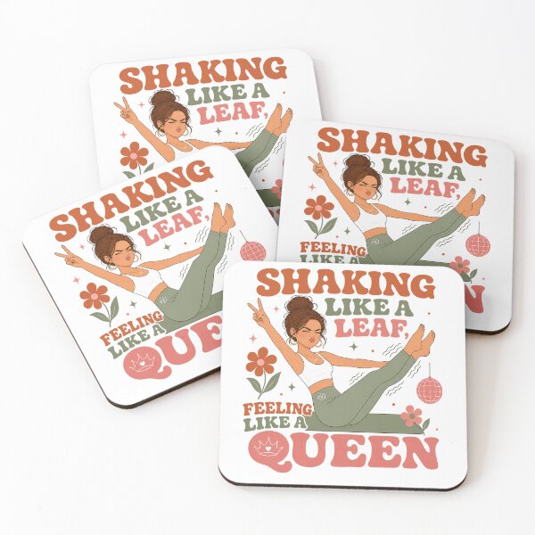 Aperçu de l'œuvre Shaking Like a Leaf Feeling Like a Queen Funny Pilates créée et vendue par SnortStudio.