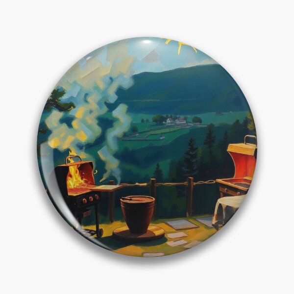 Item preview, A BBQ in the hills. designed and sold by oldMastersofart.