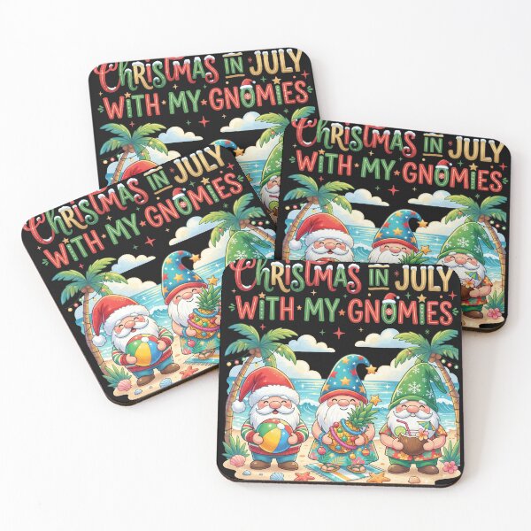 Item preview, Christmas In July With My Gnomies Shirt designed and sold by TeNovaStudio.