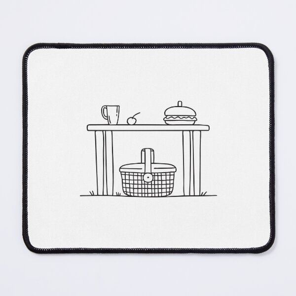 Item preview, A basket for picnic placed under the table designed and sold by rasagamastore.