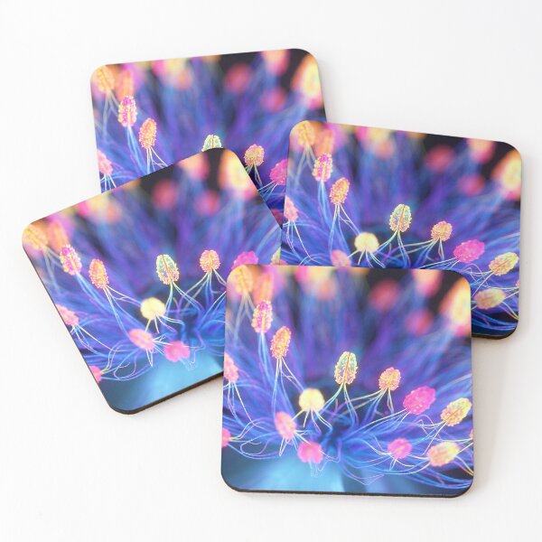 Item preview, Vibrant Neon Macro Flower Stamens designed and sold by Apex_Visuals.