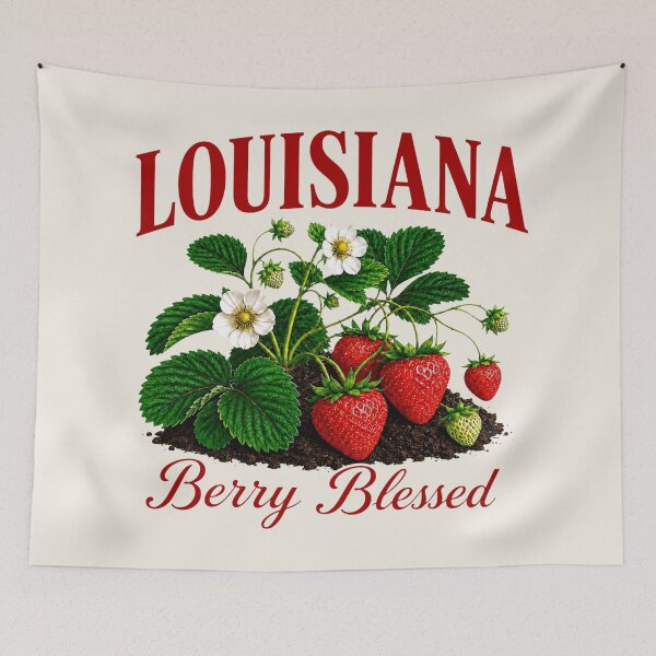 Item preview, Louisiana Berry Blessed Strawberry Harvest designed and sold by The-Drip-Studio.