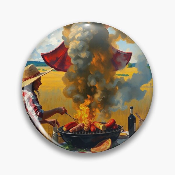 Item preview, A BBQ in the fields. designed and sold by oldMastersofart.