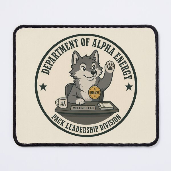 Item preview, Department Of Alpha Energy Wolf Manager Vector Art designed and sold by AbderraimArt.