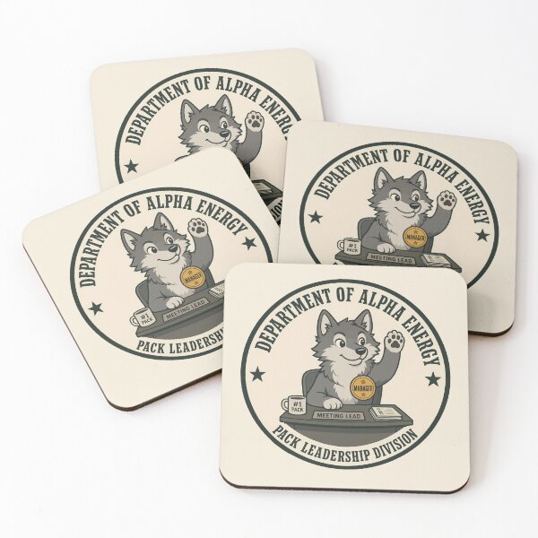 Item preview, Department Of Alpha Energy Wolf Manager Vector Art designed and sold by AbderraimArt.