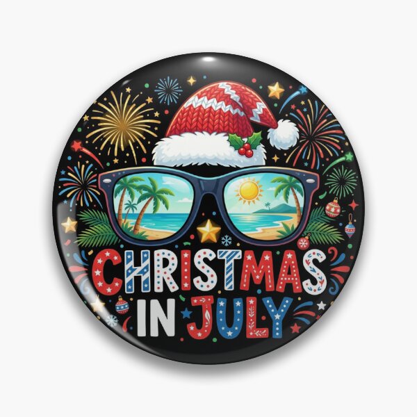 Item preview, Patriotic Christmas In July Sunglasses Santa Hat Shirt designed and sold by TeNovaStudio.