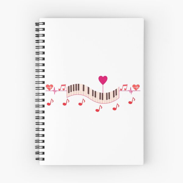Item preview, Piano keys, hearts and musical notes. designed and sold by YEMIDELDESIGNS.