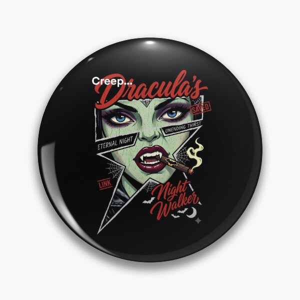 Item preview, Creep Dracula's Night Walker | Gothic Vampire Halloween Aesthetic Retro Horror designed and sold by justyna-s28.