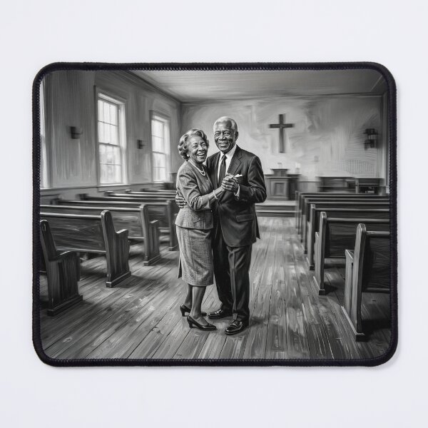 Item preview, Senior African American Couple Dancing In Church designed and sold by Home Decor Art.