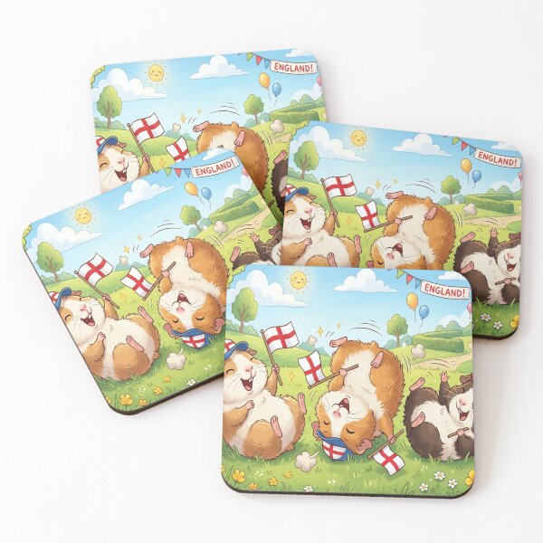 Item preview, 3 Guinea Pigs supporting the England Football Team designed and sold by Barbara Burgess.