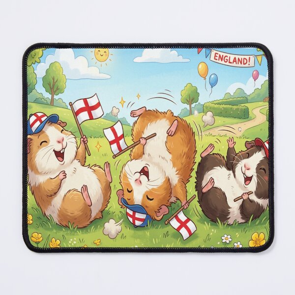 Item preview, 3 Guinea Pigs supporting the England Football Team designed and sold by Barbara Burgess.