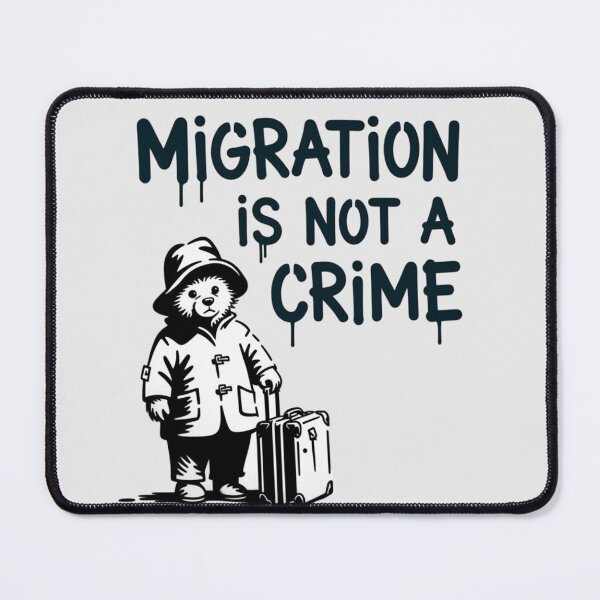 Item preview, BANKSY - MIGRATION IS NOT A CRIME designed and sold by 123ks.