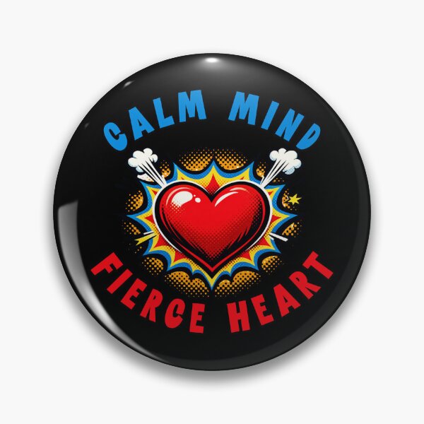 Item preview, CALM MIND FIERCE HEART designed and sold by ActOutTees.