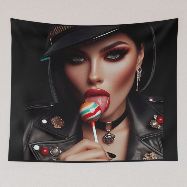 Item preview, Glam Rock Girl Licking Candy designed and sold by Voodoo Store Paranormal Collections.