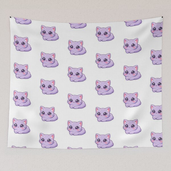 Artikelvorschau, Cute Kawaii Cat Sticker Aesthetic Cat Lover Gift Planner Decal entworfen und verkauft von yanejoy.