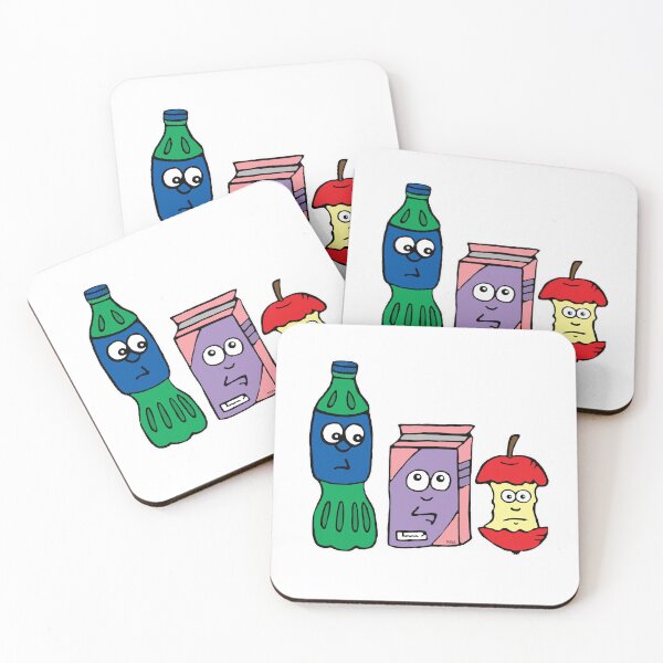 Item preview, Cute Recycle Bin Friends Cartoon | Funny Waste Sorting Eco Sticker Pack designed and sold by MyxaART.