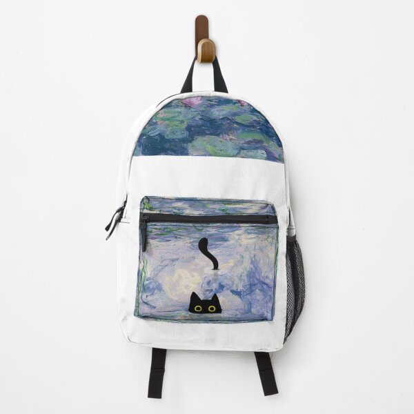 Item preview, Monet Cat in Water Lilies Pond designed and sold by PurrfectHome.